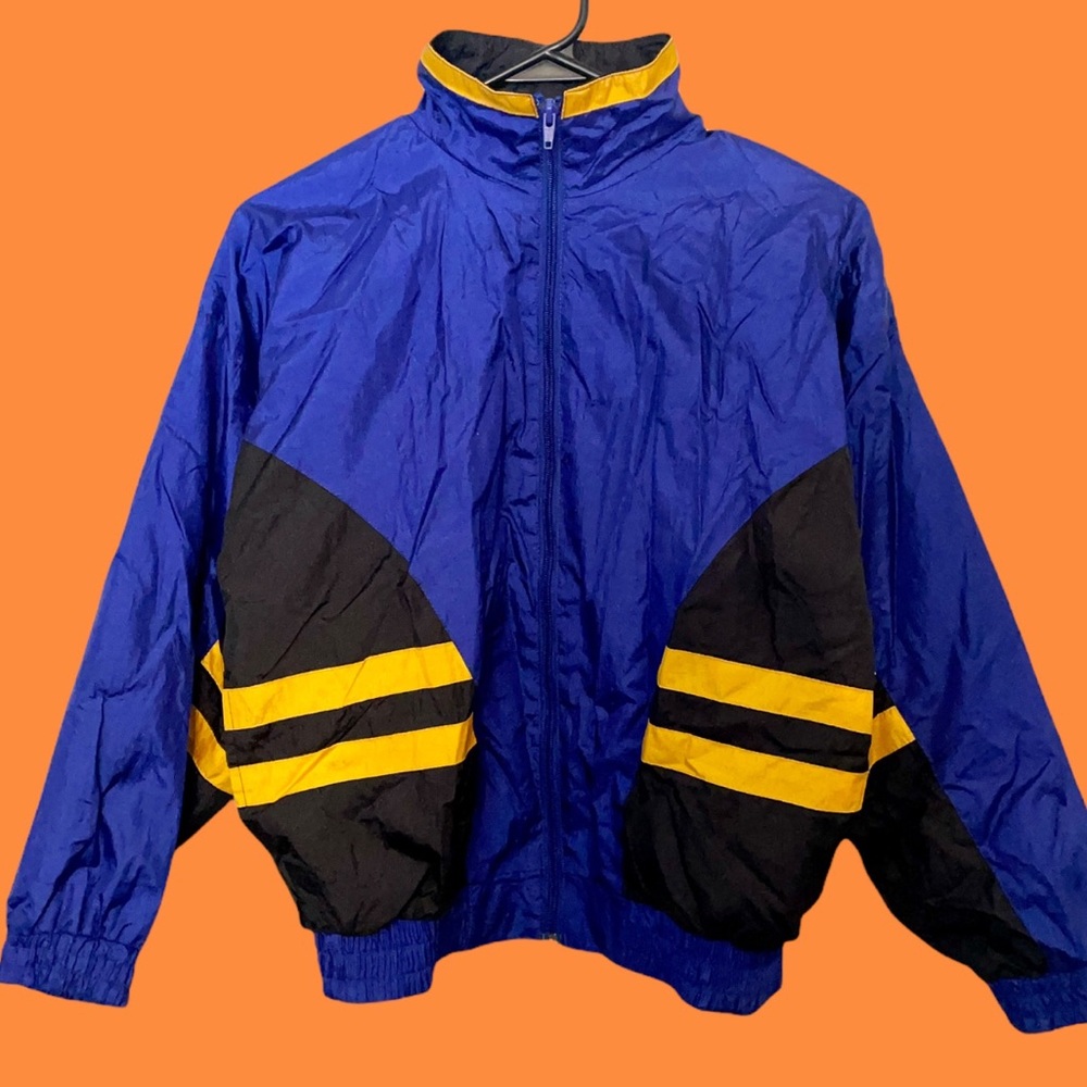 Vintage 90s Royal Blue Windbreaker Jacket